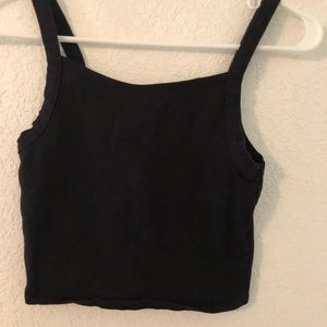 Black crop top